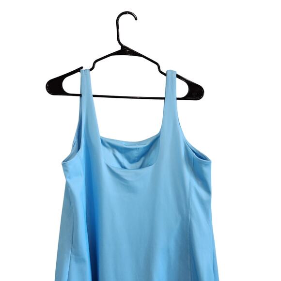 All In Motion Knit Slit Active Tennis Gym Dress Built In Short Blue Size XL - Picture 4 of 12